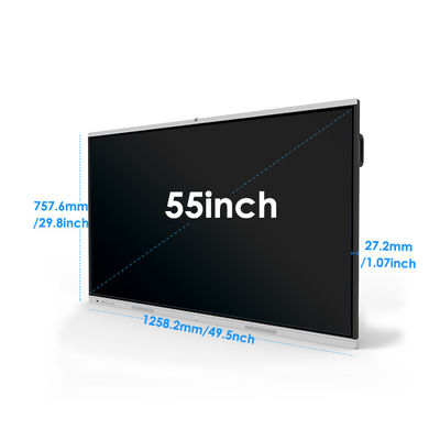3840*2160 55 Inch Smart Interactive Panels LCD Leaning Teaching