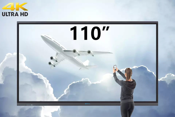 110 inç 4K Ekran Akıllı Düz ​​Panel Dokunmatik Ekran İnteraktif Tahta
