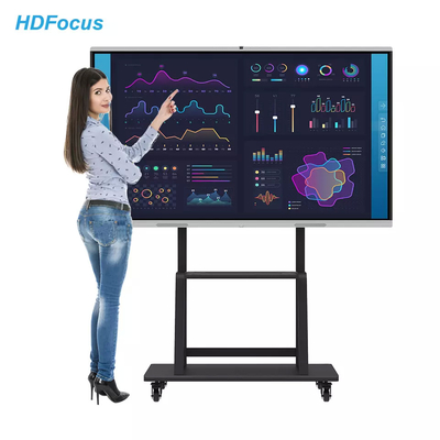 Okul için Dokunmatik Ekran 4k 86 İnç Etkileşimli Ekran Akıllı Tahta