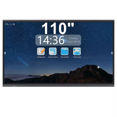 Öğretim için 110 inç Hepsi Bir Arada Akıllı Tahta Etkileşimli Düz Panel